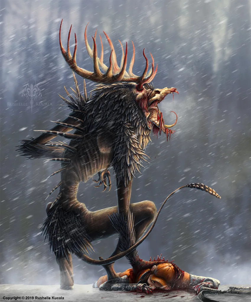 A Wendigo in Action
