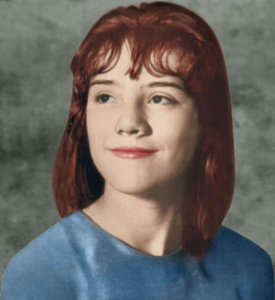 A colorized picture of Sylvia Likens