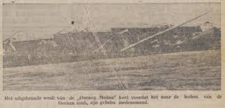 A picture that many believe, depicts the sinking of the SS Ourang Medan in the ocean