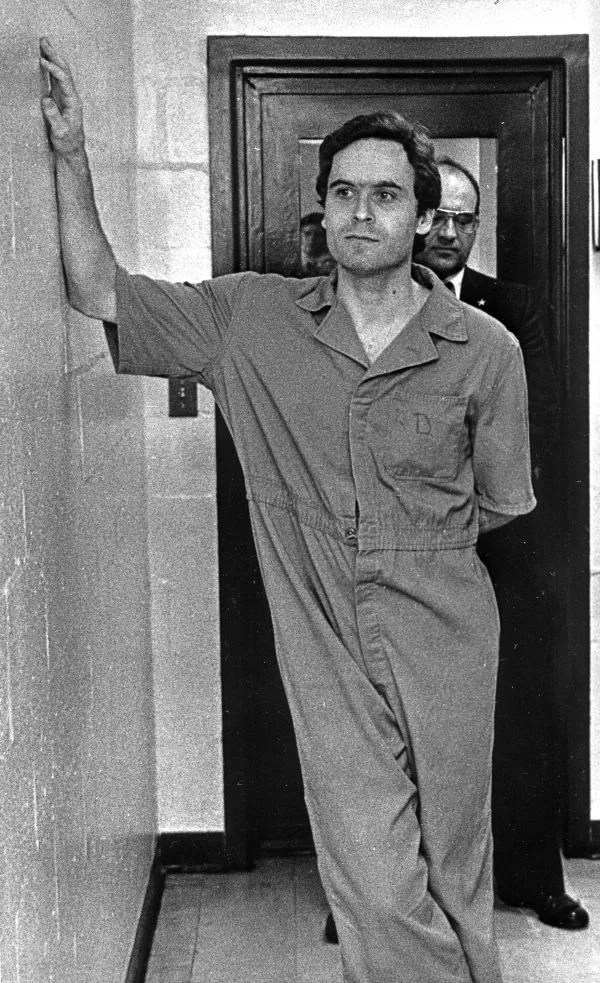 Bundy in Tallahassee during his triple murder indictment, July 1978