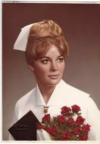 Cindy James as a nurse