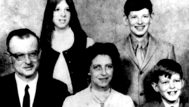 John List with memebers of his family whom he killed, in a 1971 file photo