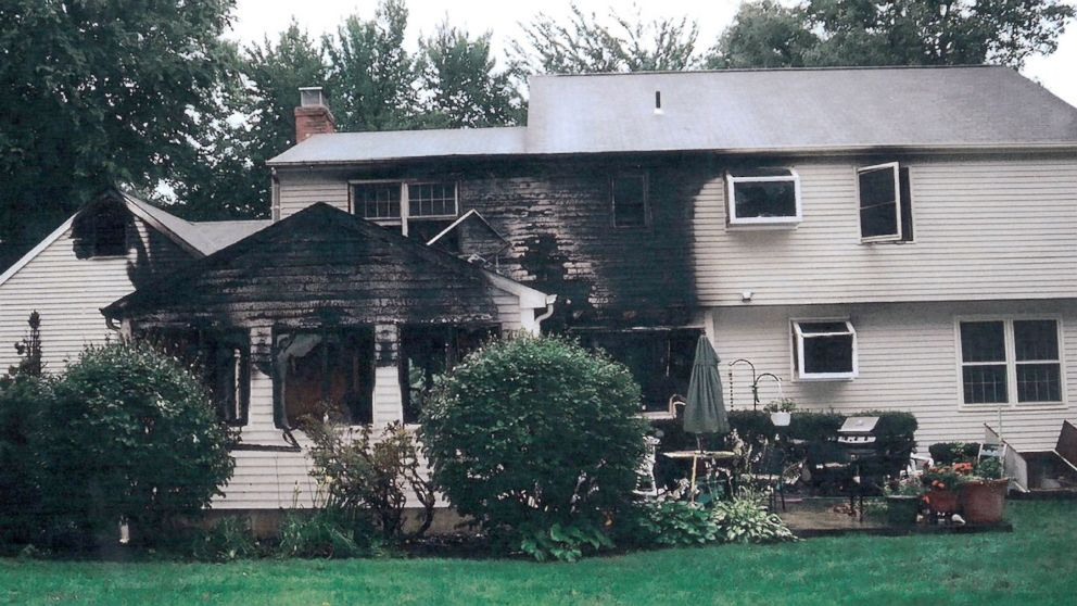 The Petit family home was partially burned after the attack on the family.