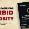Instagram morbid kuriosity deactivation