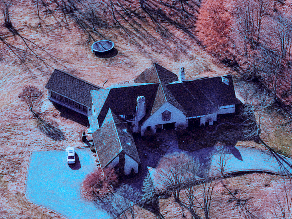 areal shot of the fox hollow farm